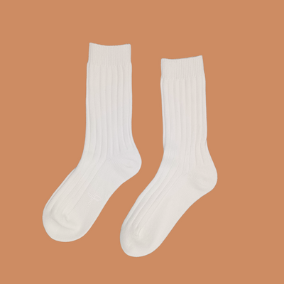Alfred knitted socks - White