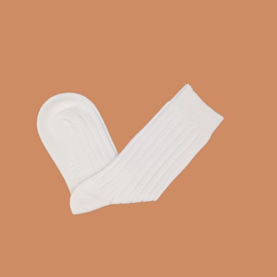 Alfred knitted socks - White