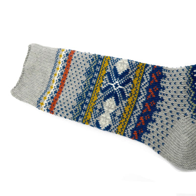 Grey color tribal pattern sock