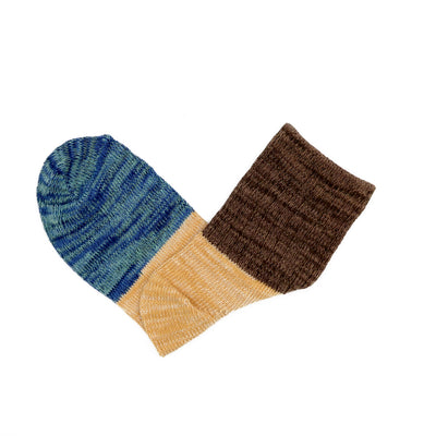 Mixed Color Ankle Socks - Brown Comfysocks