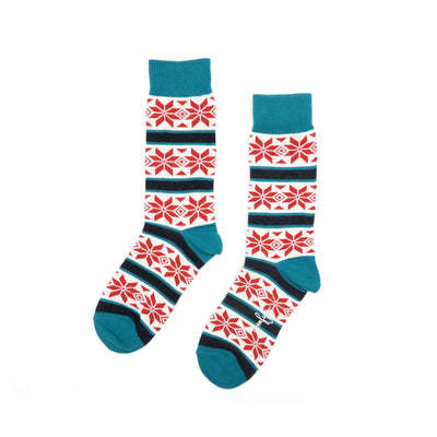 Poinsettia Christmas sock best gift for christmas