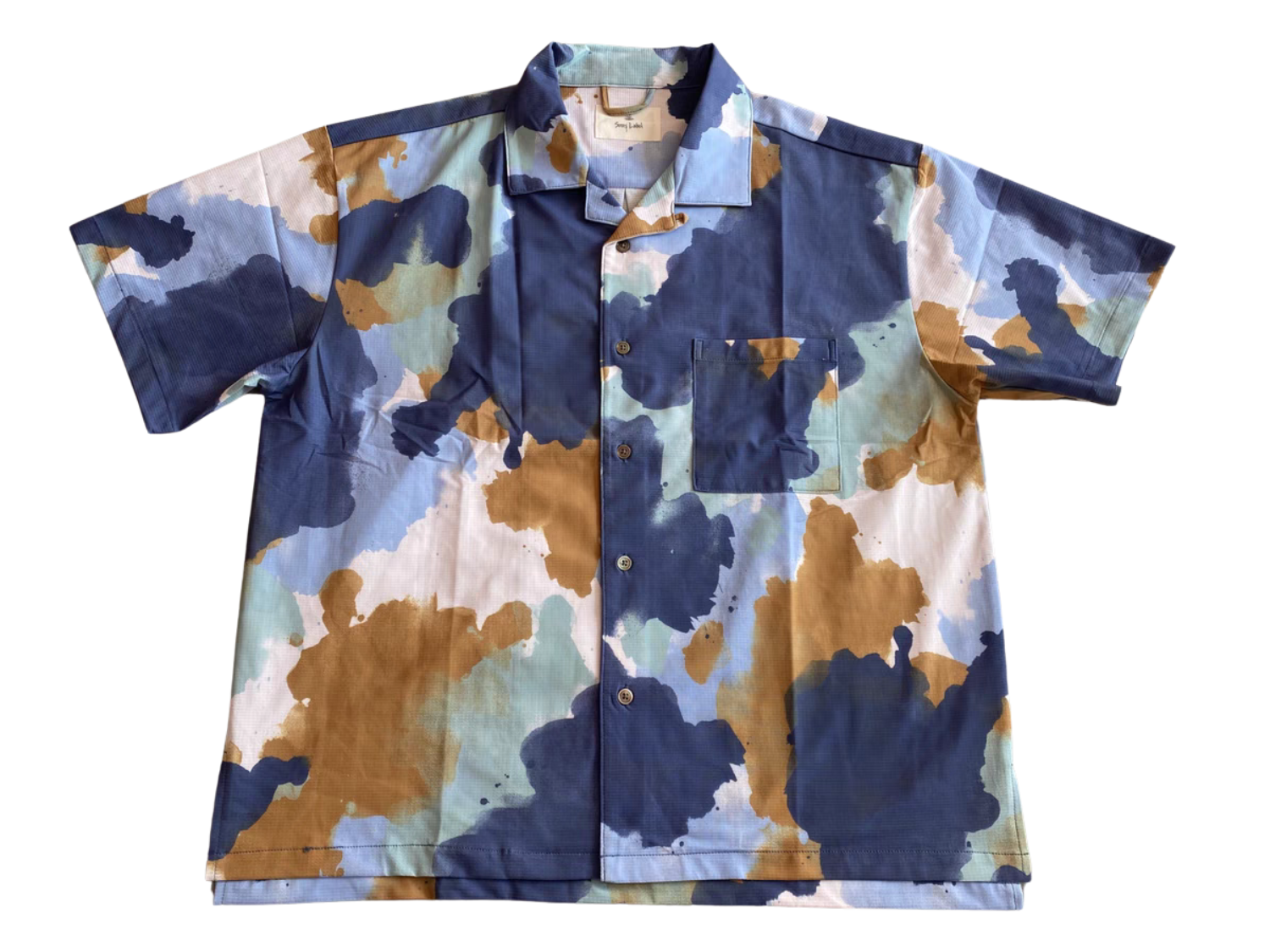 Retro Tie-Dye Short Sleeve Cuban Collar Shirt – Quick-Dry, Breathable comfysocks