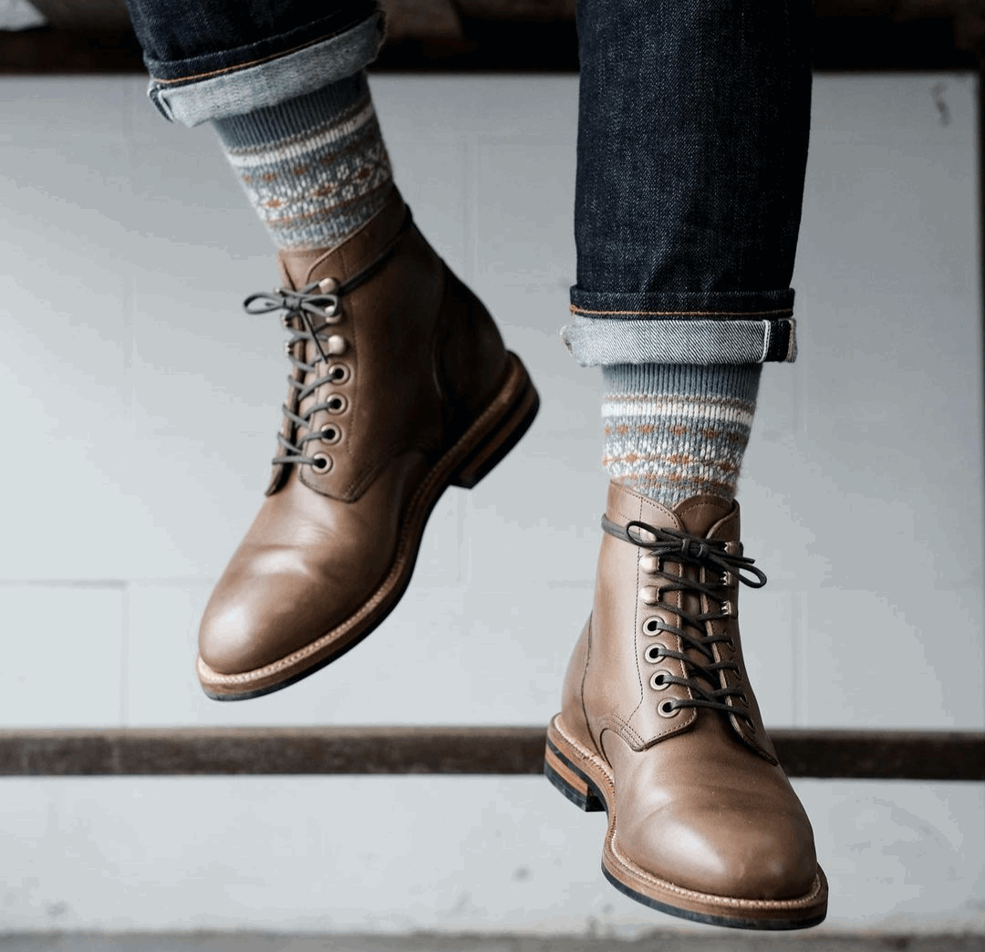 Viber boots with porto socks by comfysocks