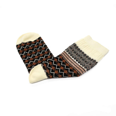 antique orange and beige sock - Comfysocks