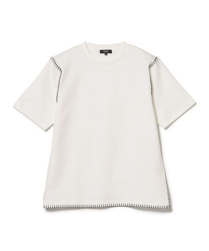 BEAMS HEART Hand-Stitched Blanket Seam Tee | Subtle but standout Shirt