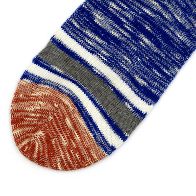 maxie blue and orange low socks