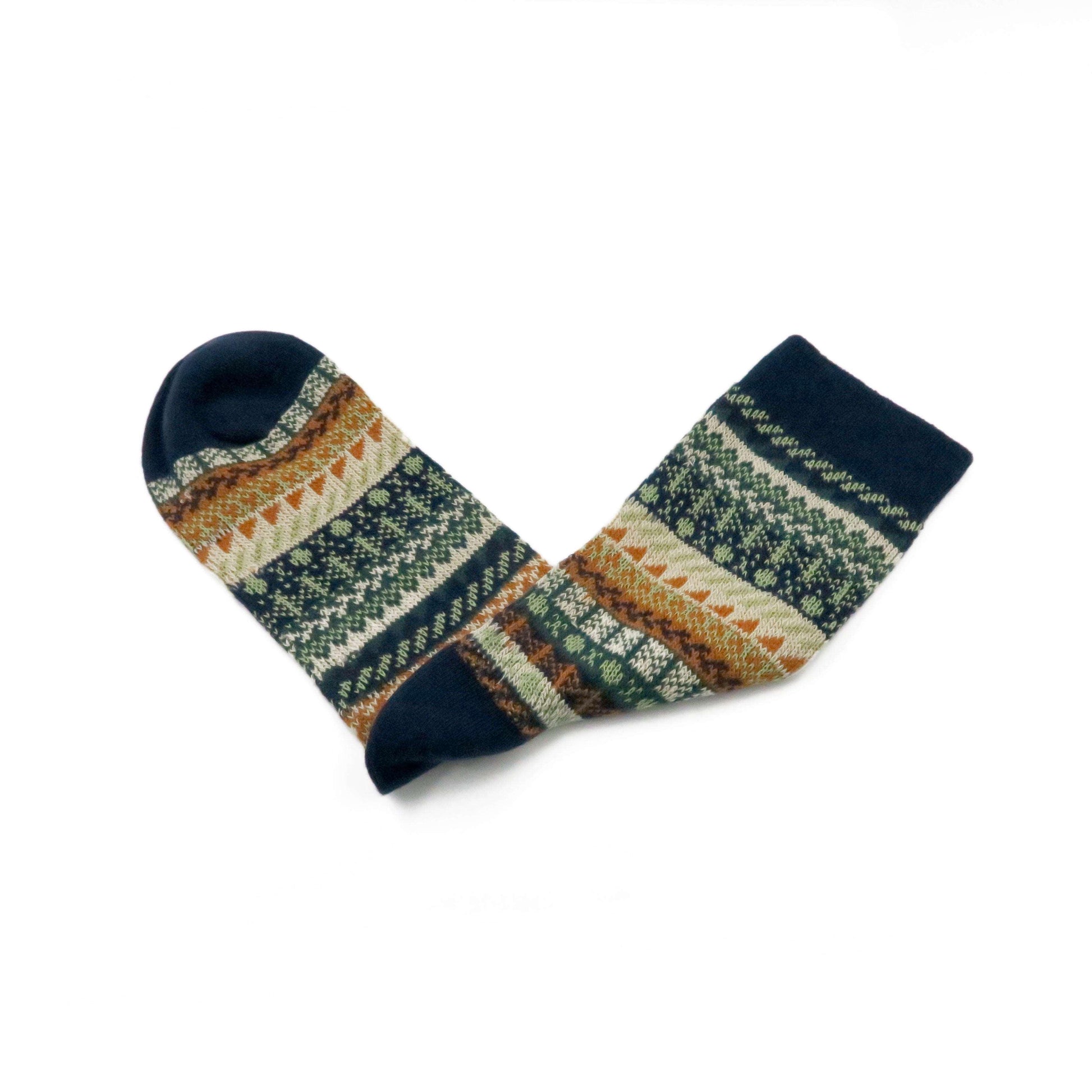 carousel navy socks - tribal pattern comfysocks