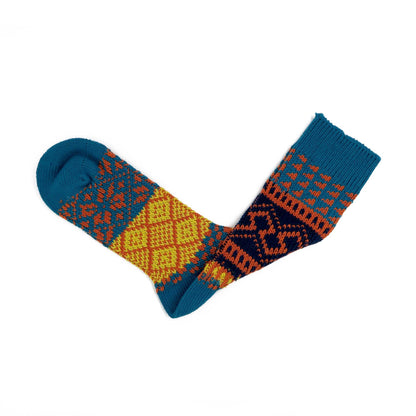 Casade Sock - Blue close up - Comfysocks