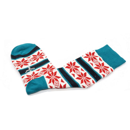 Poinsettia Christmas sock