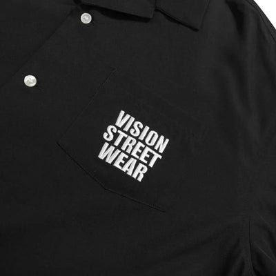 Vision Street Wear Oversized Ghost Skater Embroidered Shirt | Black