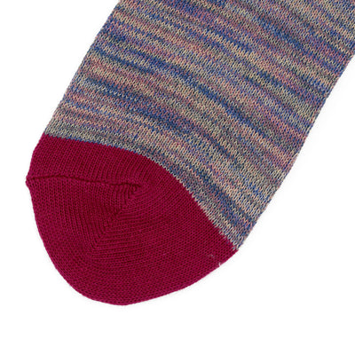 Colorful Thread Ankle Low Socks - Purple Comfysocks