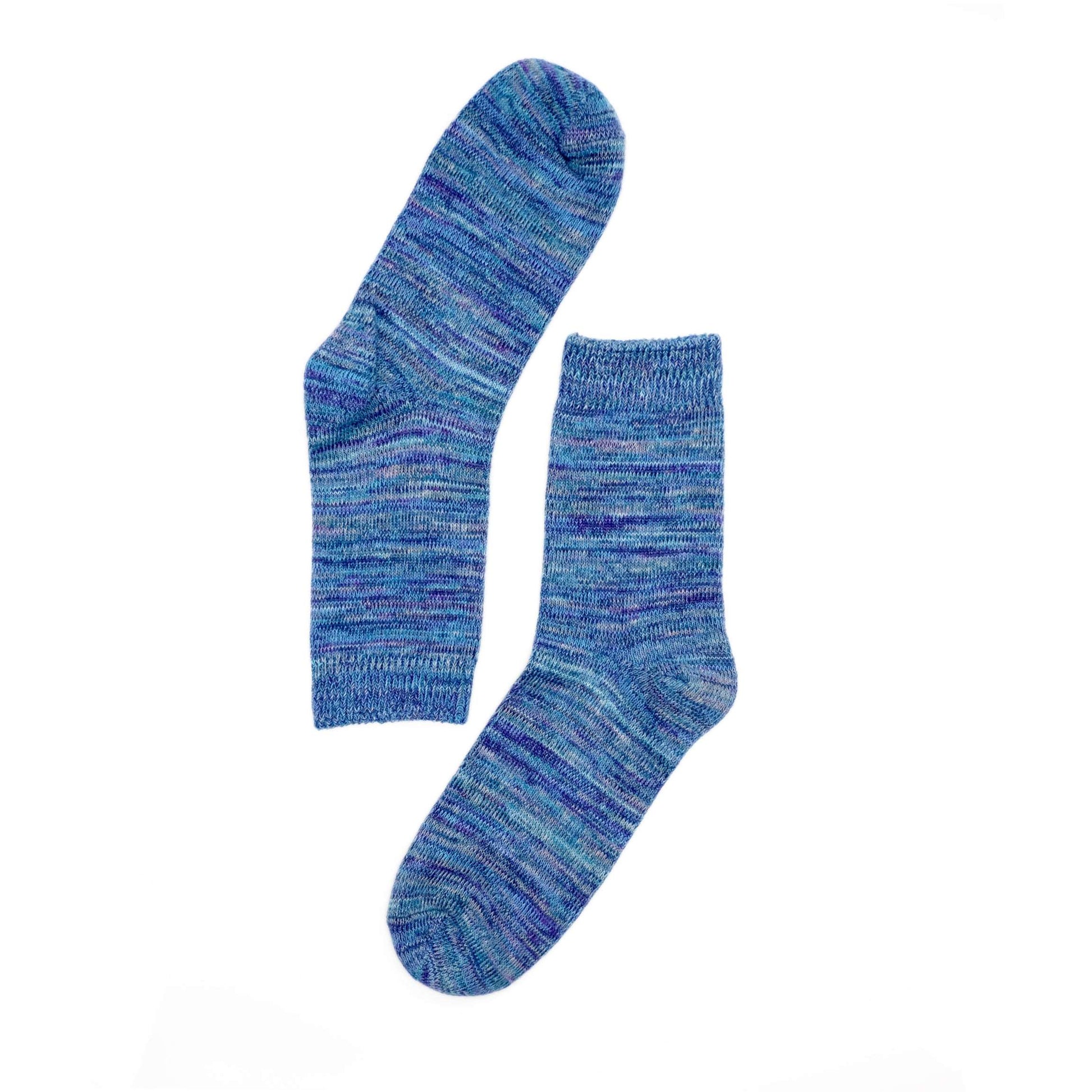 blue color thread sock