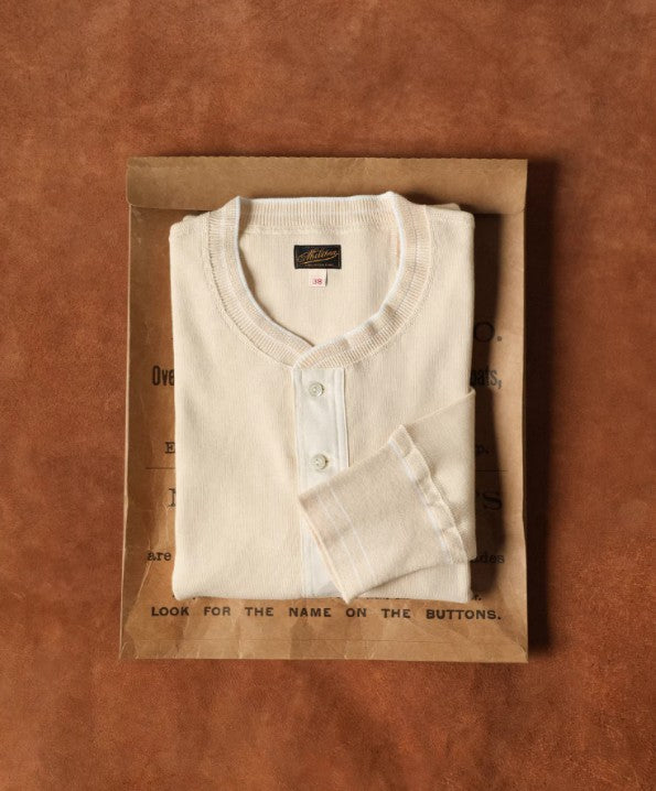 Mateo -  Ribbed Henley Long Sleeve