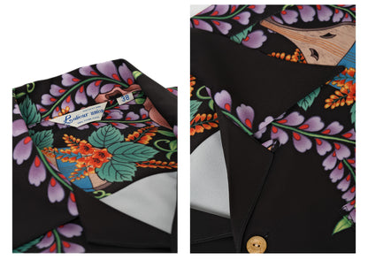 Retro Skull Print Aloha Shirt – Bold, Breezy, and Totally Summer