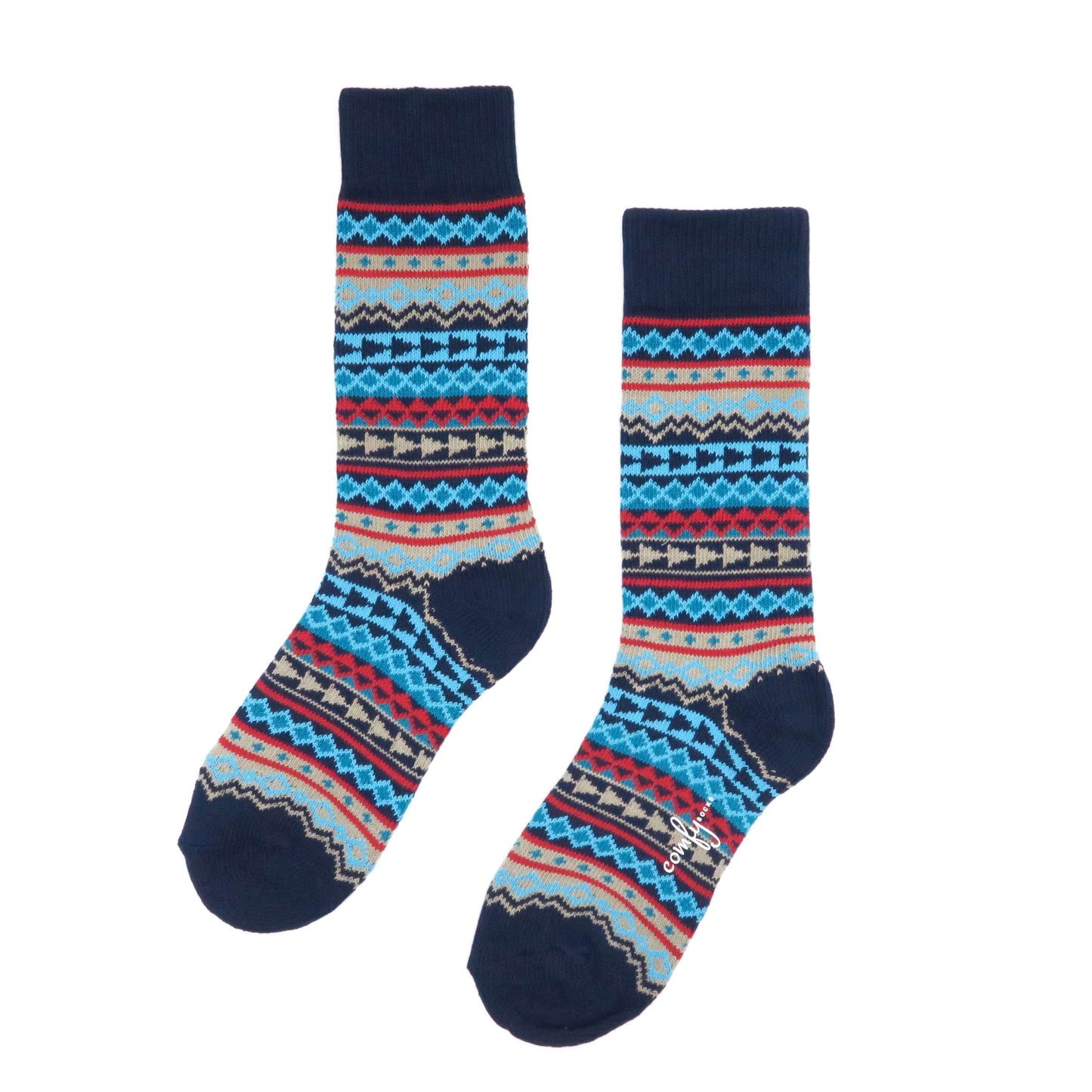 dylan navy tribal socks comfysocks