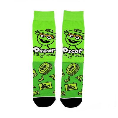 oscar the grouch sesame street socks