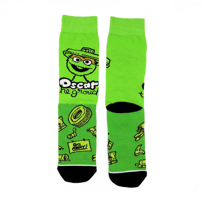 oscar the grouch sesame street socks