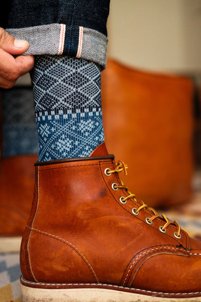 fatima-navy-red-wing Comfysocks