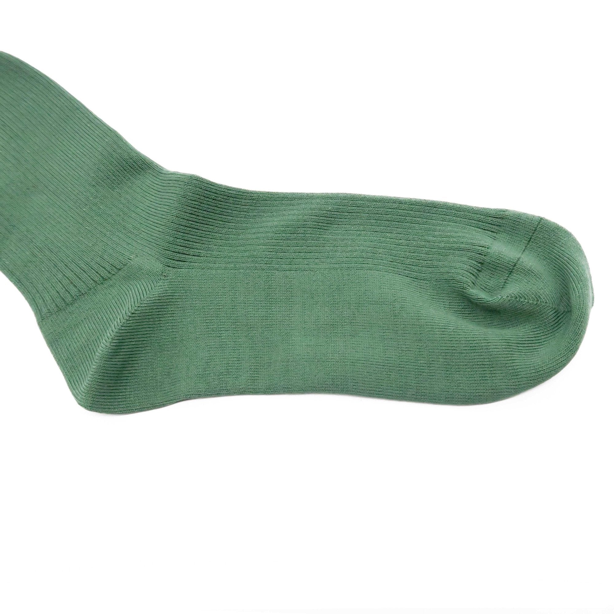 faye green socks plain classic socks Comfysocks