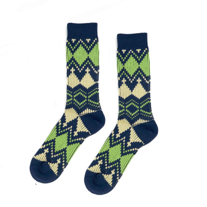 Franklin Sock - Green tribal pattern Comfysocks