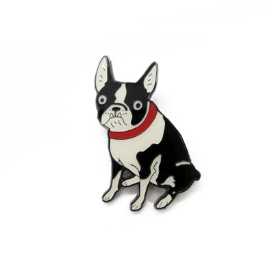 French bull dog grumpy face enamel pin Comfysocks