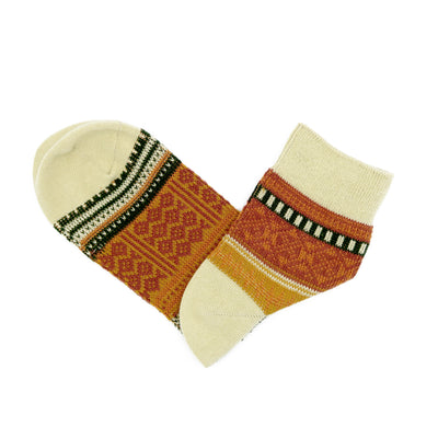 Fumi Beige Ankle Low Socks Comfysocks