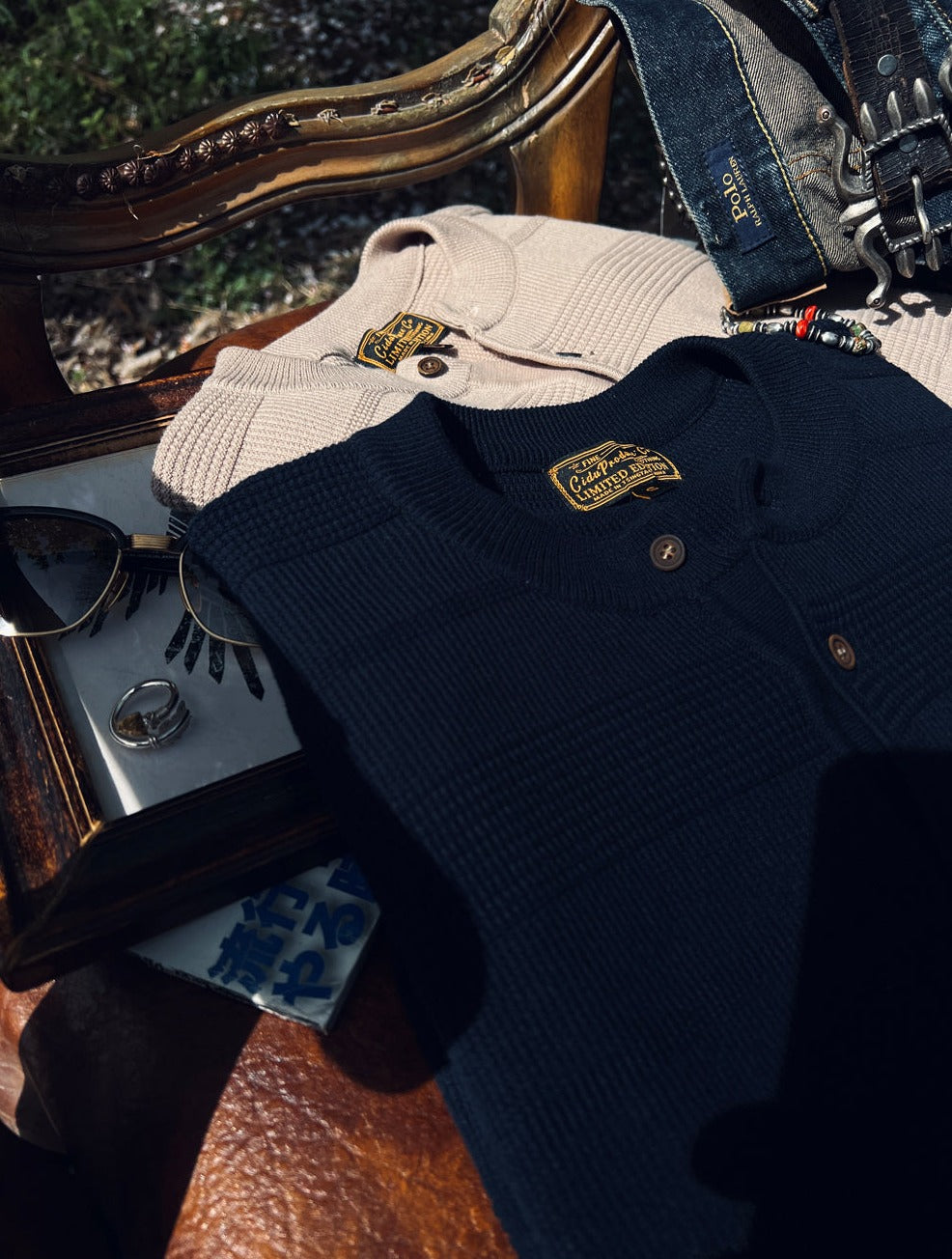 Kaze - Knitted Henly Collar Shirt Comfysocks