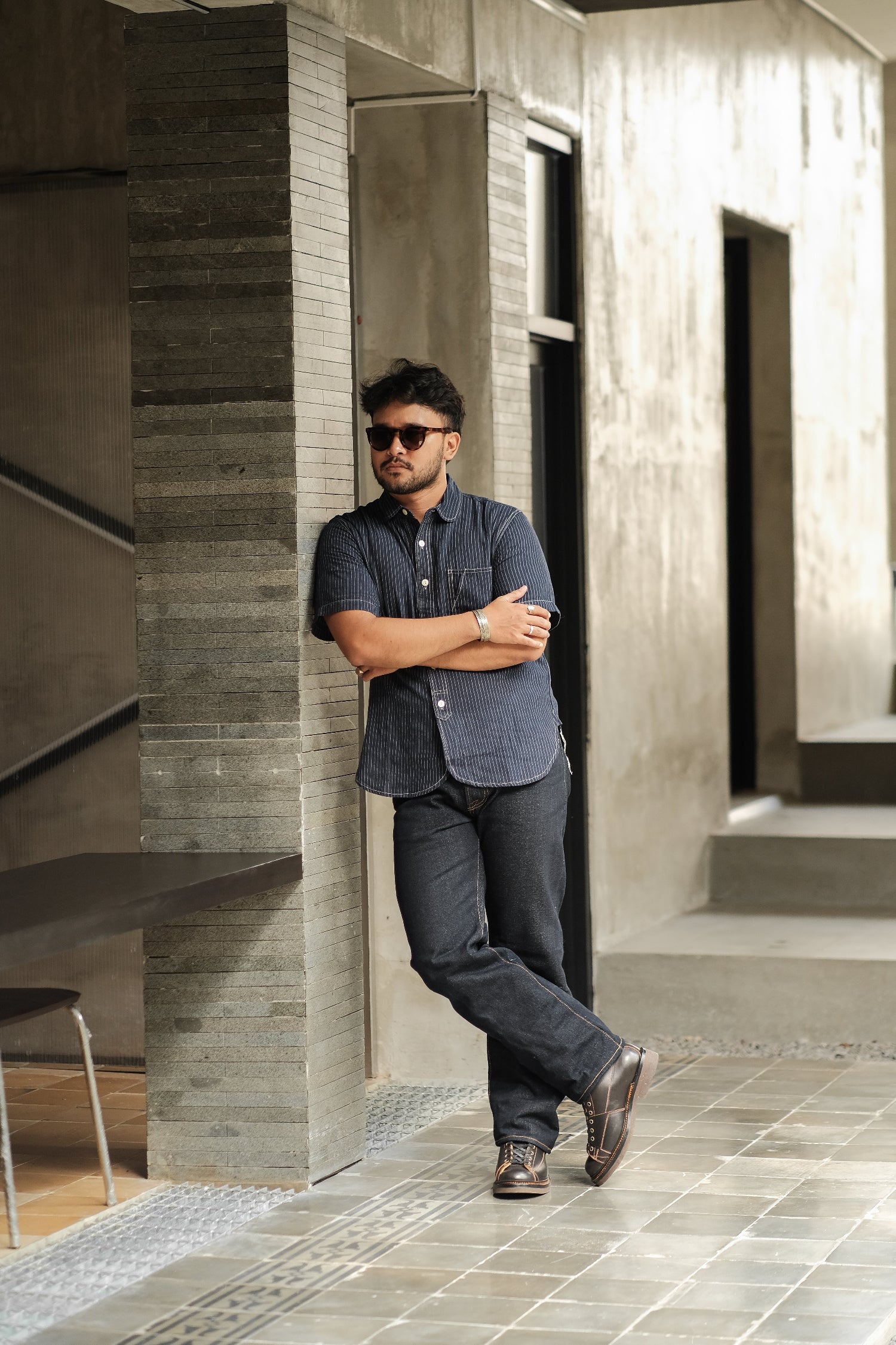 hikari japanese stripe workshirt comfysocks