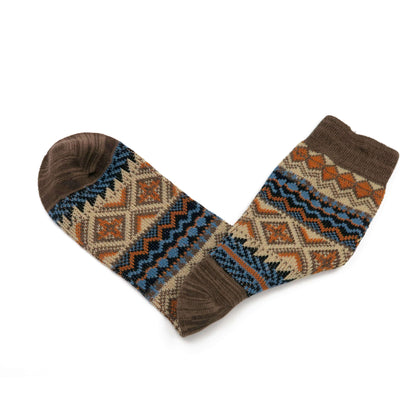 kanazawa brown tribal socks