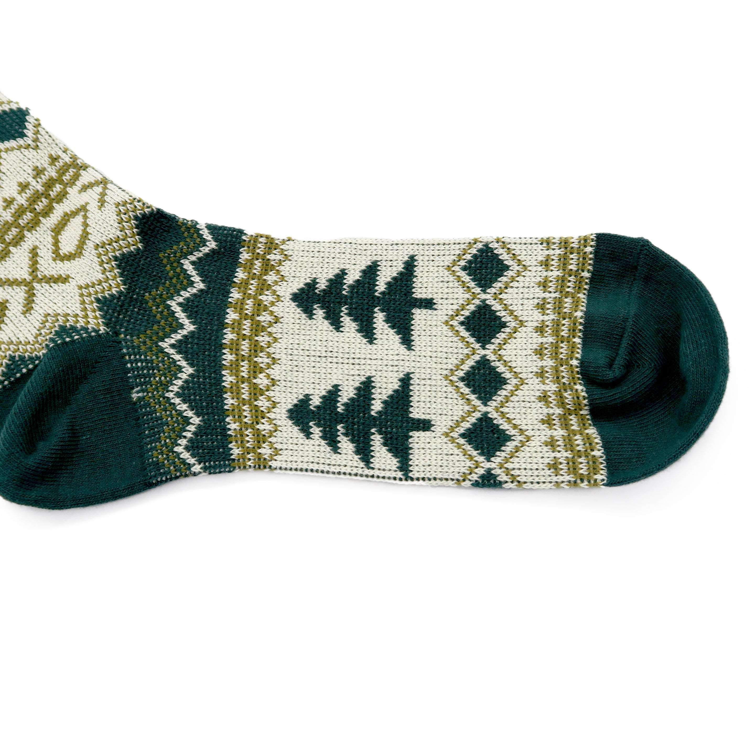 tree pattern crew sock