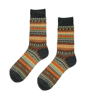kizune black tribal socks