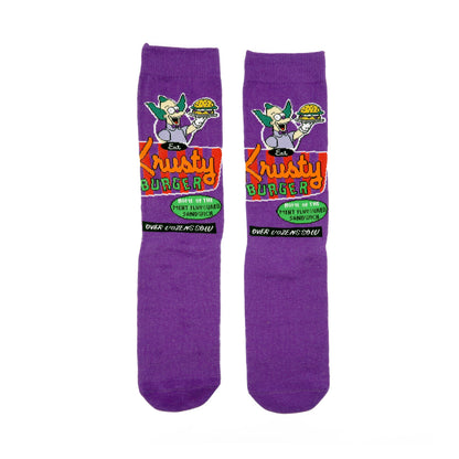 Simpsons Character - Krusty Burger Purple Socks Comfysocks