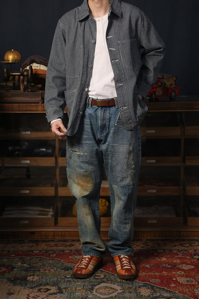 Lightweight Railroad Stripe Workwear Jacket