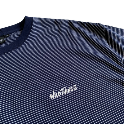 WILD THINGS x FREAK'S STORE Exclusive Micro-Stripe Logo T-Shirt