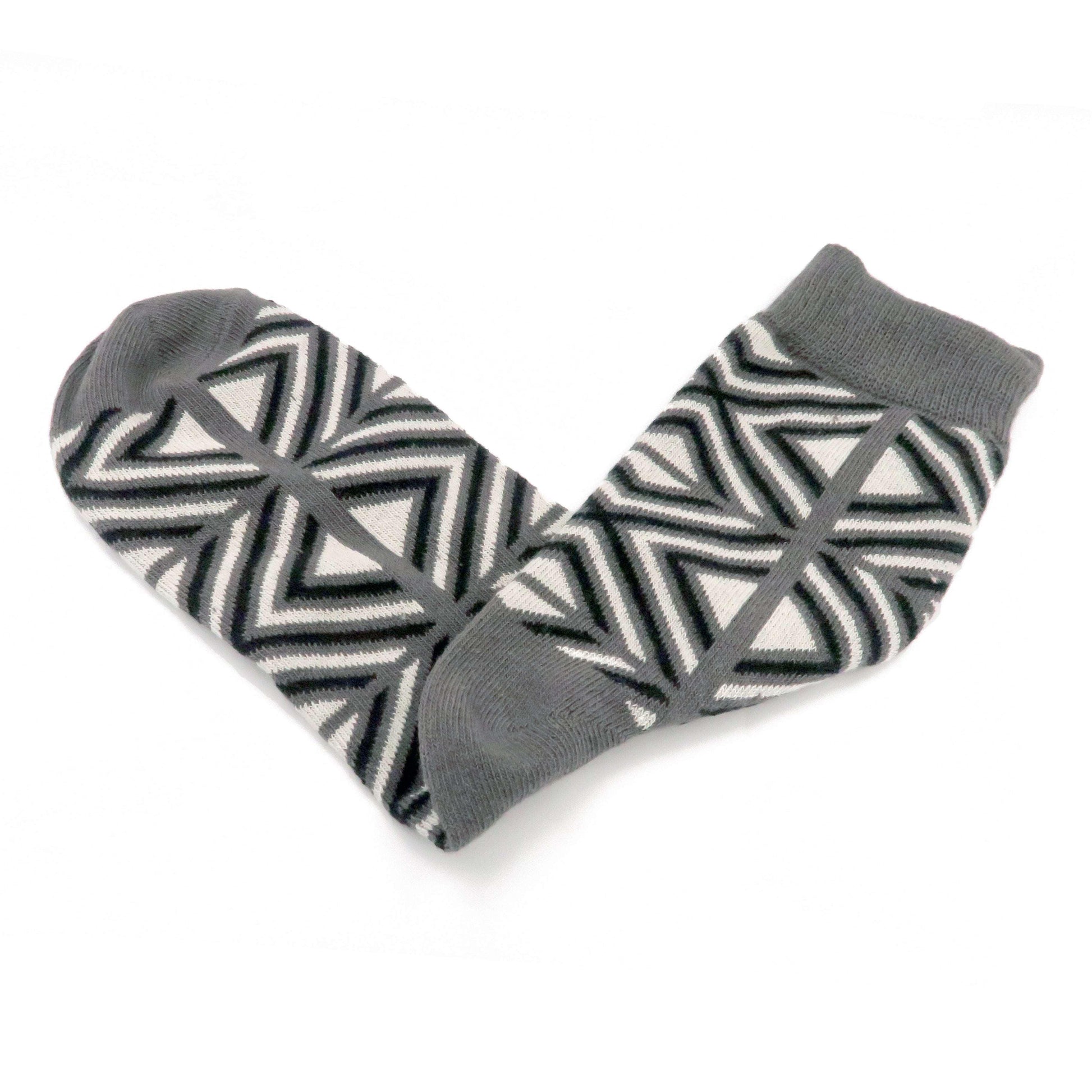 grey - lost in square socks unisex comfysocks
