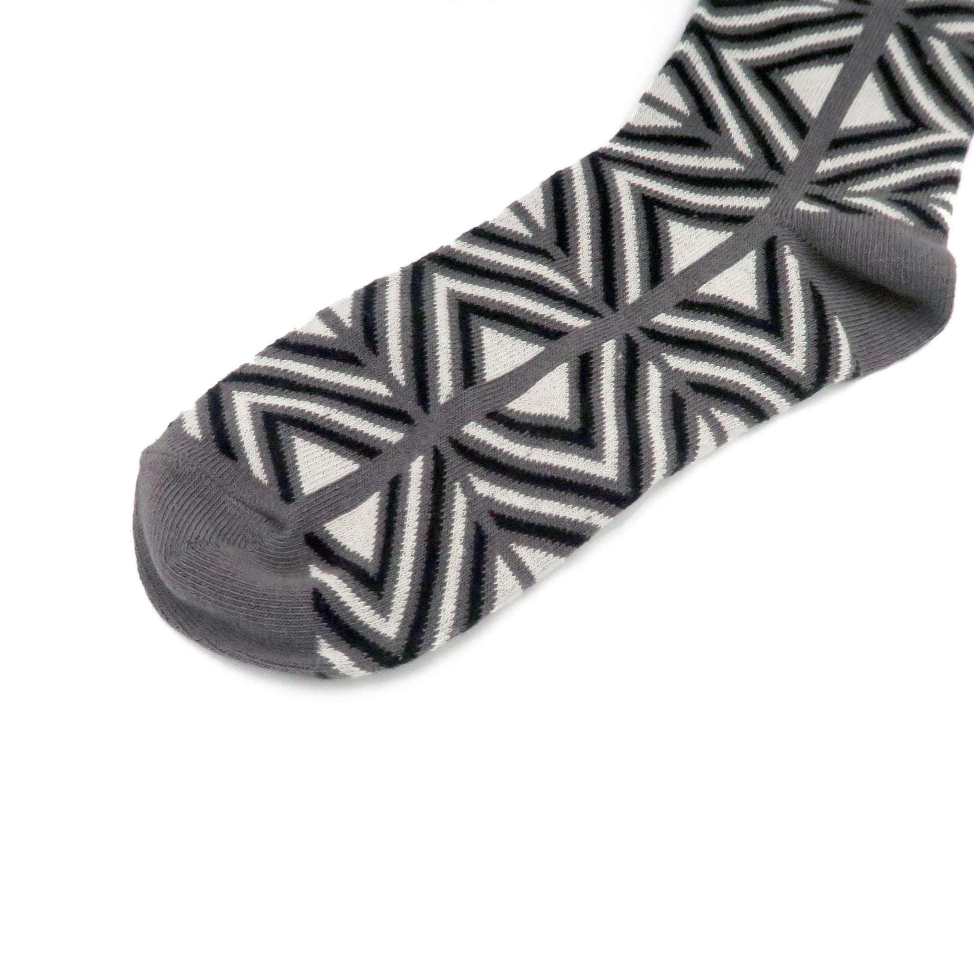 grey - lost in square socks unisex comfysocks