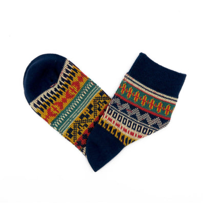 Malaita navy ankle low socks