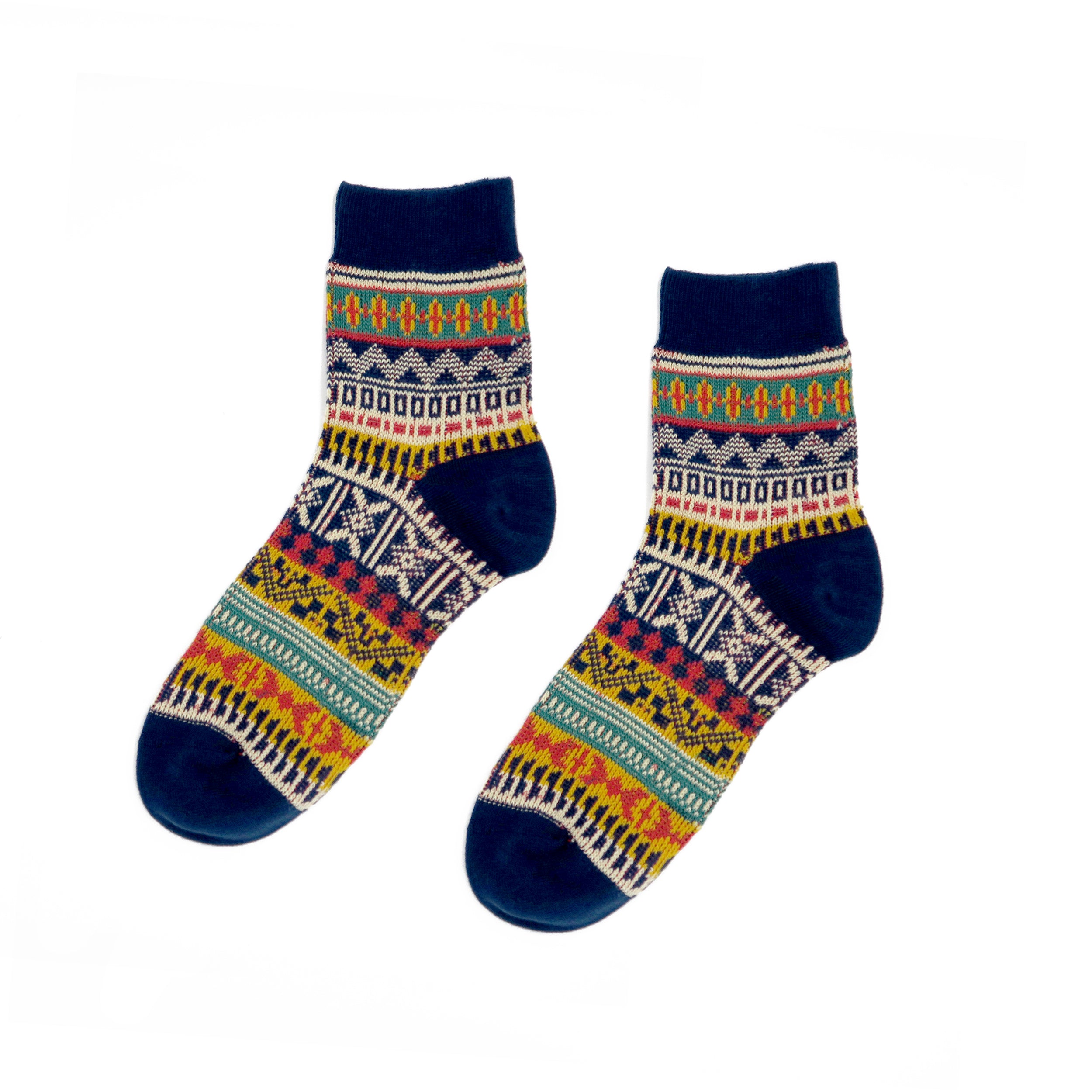 Malaita navy ankle low socks