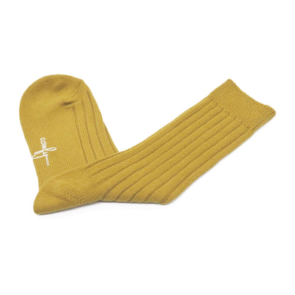 mustard knitted socks from Comfysocks