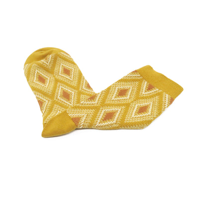 Mosaic socks - Mustard