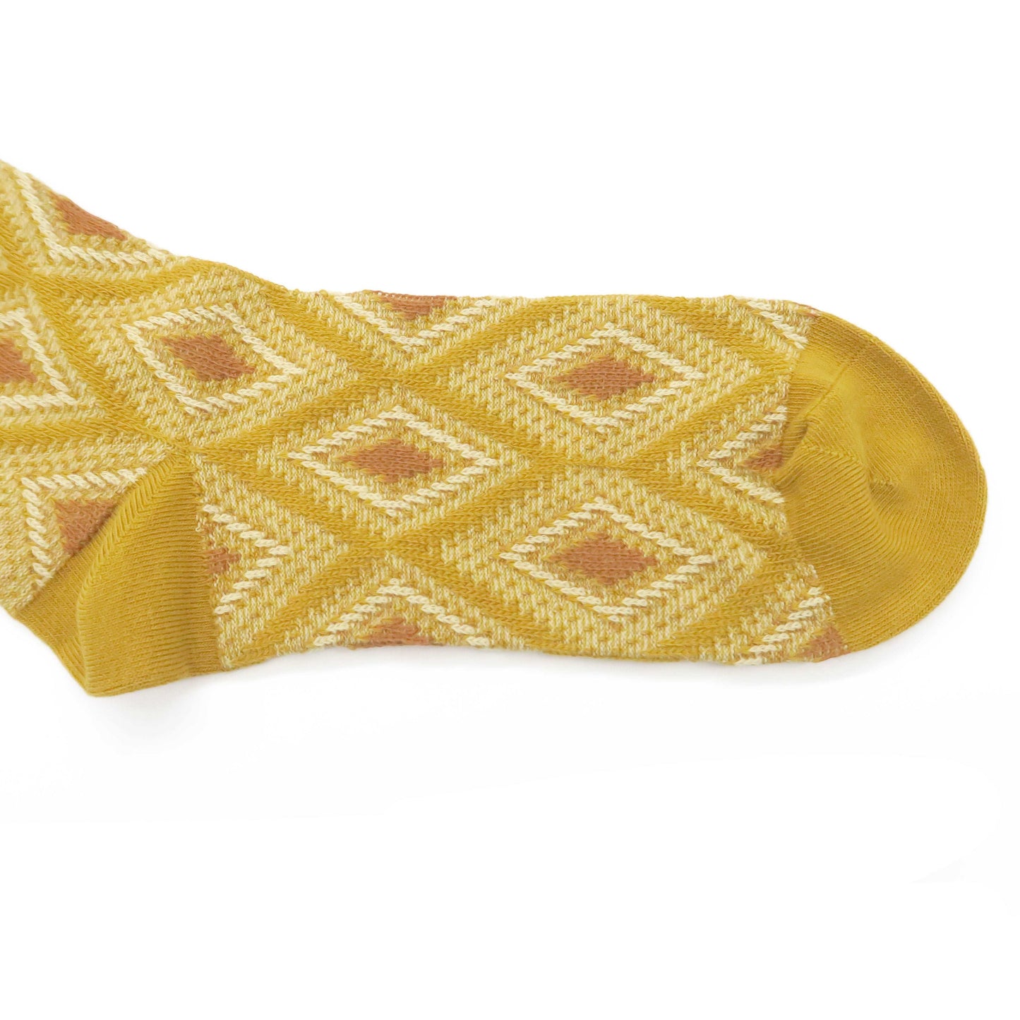 Mosaic socks - Mustard