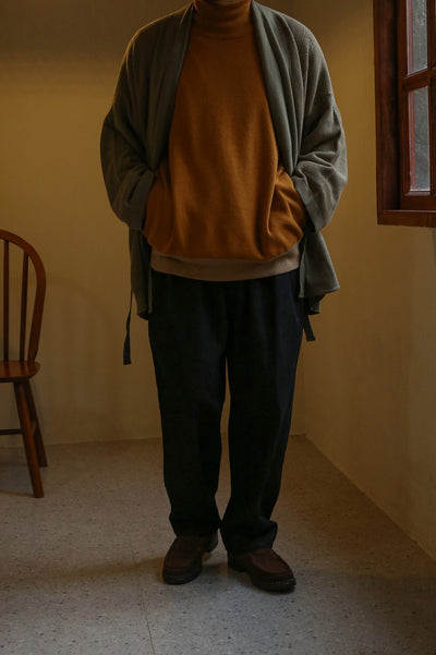 Two Tone Colour Oversize Mixed Cashmere Sweater Comfysocks