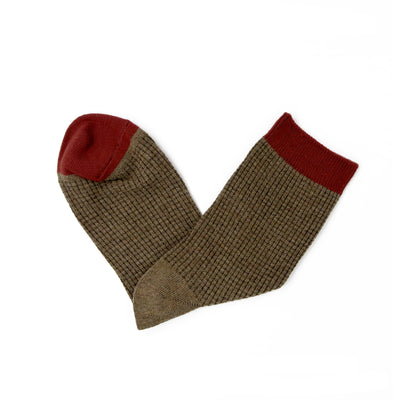 Pixel Basic Sock - Brown Comfysocks