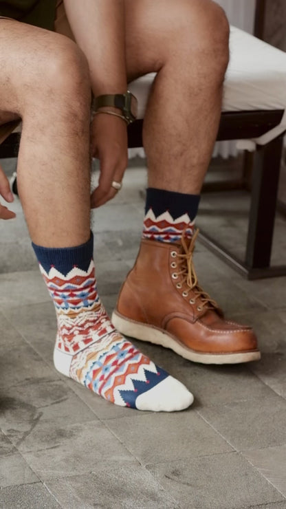 Tanami Tribal Socks - Navy