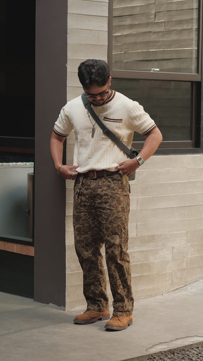 Vintage Knitted T-shirt - Chest Pocket