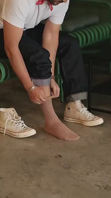 Alfred knitted Sock - Toffee