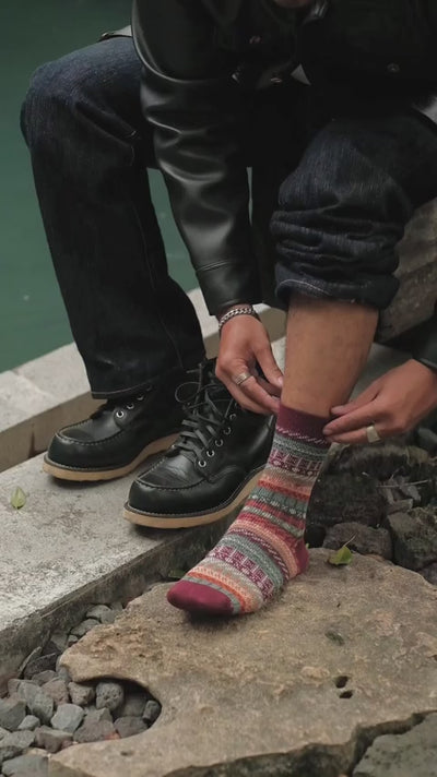 Carousel sock - Brown