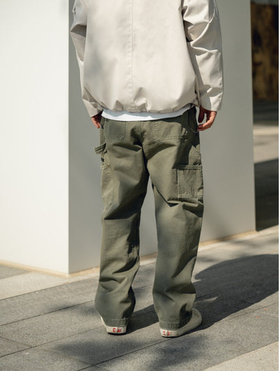 distressed retro pants army green - Comfysocks