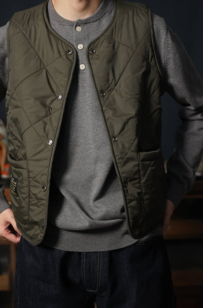 Vintage Reversible Quilted Vest – Tribal Knit Outerwear