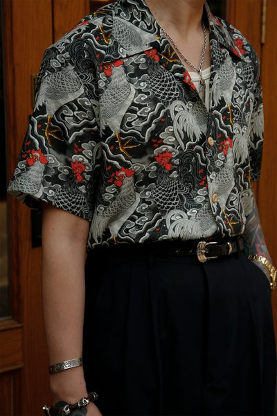 Ondori  - Ukiyo-e Hawaiian Shirt Comfysocks